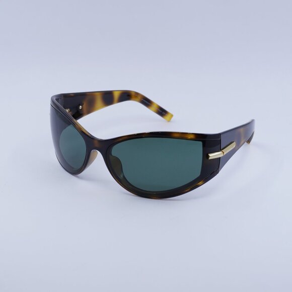 ?️ New Givenchy GV40050I 86N Sunglasses - Light Havana Frame, Green Lenses main image 9